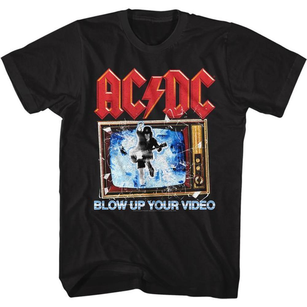Acdc Blow Up Your Video Black Adult T Shirt